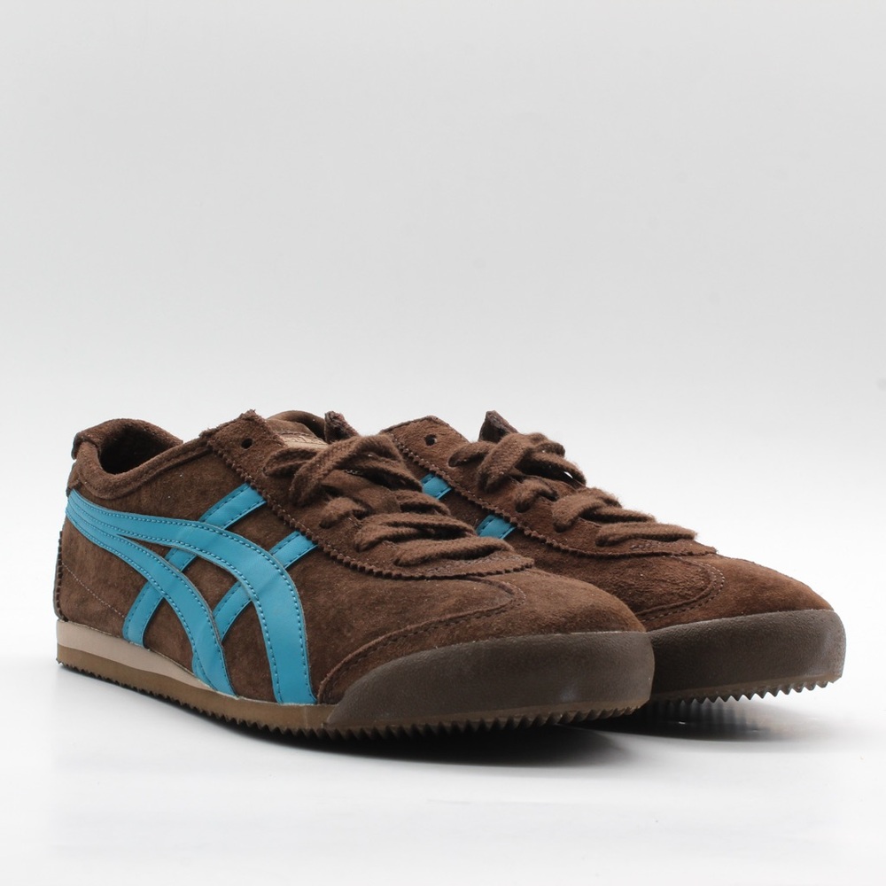 Mexico 66 Onitsuka Tiger women’s 7 brown blue suede - Picture 3 of 4